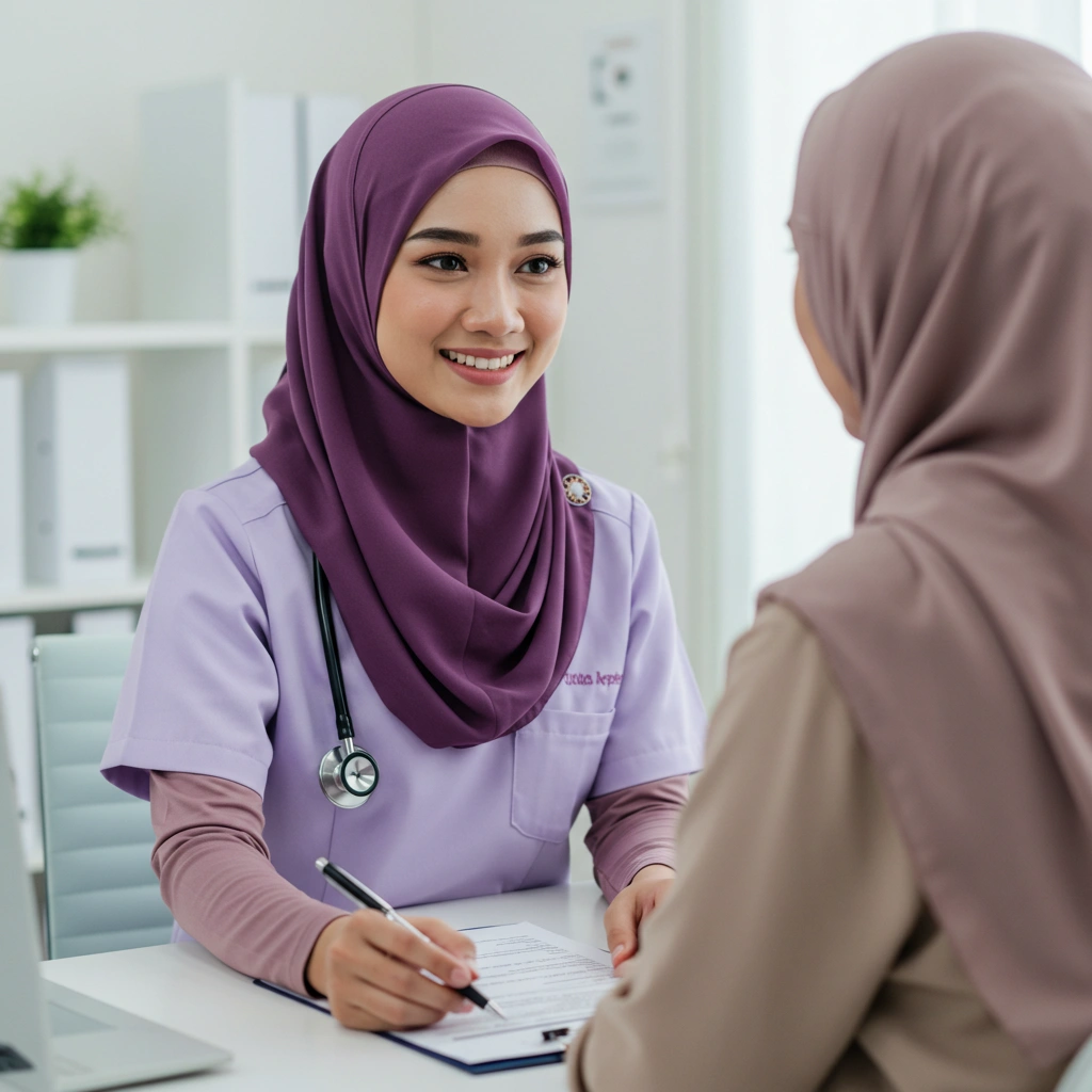 Dr Amirah bersama pesakit
